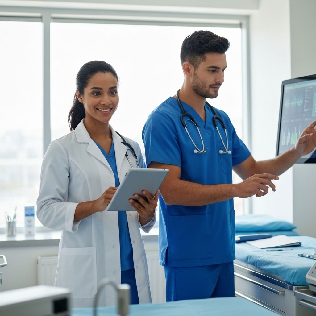 Healthcare professionals using MeddPACS